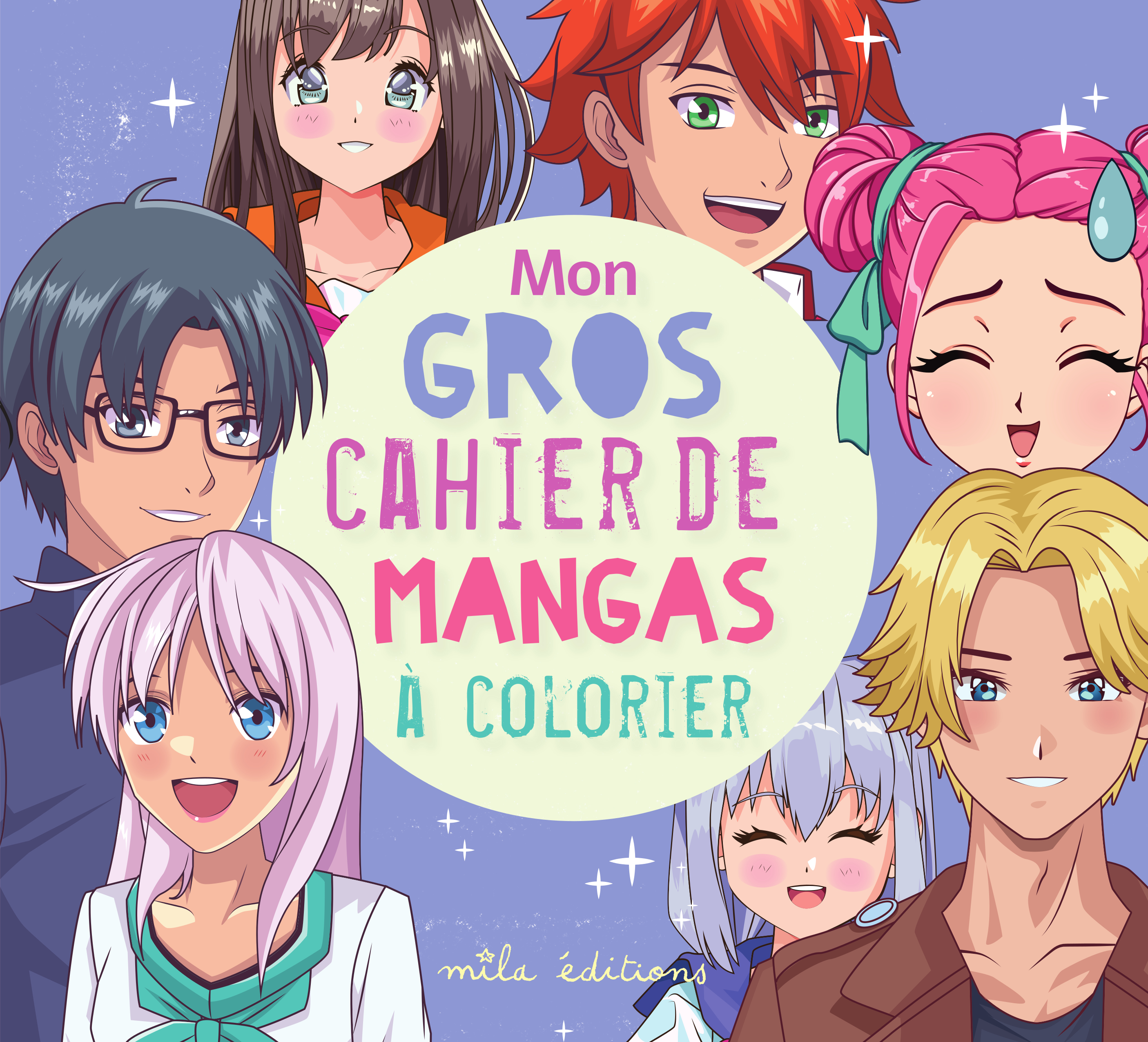 MON GROS CAHIER DE MANGAS A COLORIER