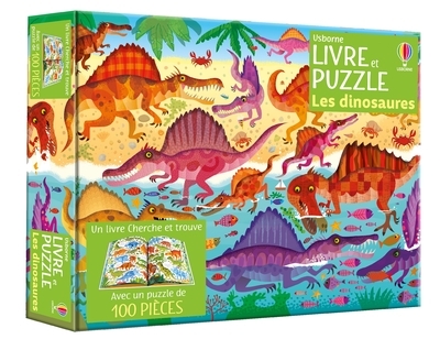 DINOSAURES - COFFRET LIVRE ET PUZZLE