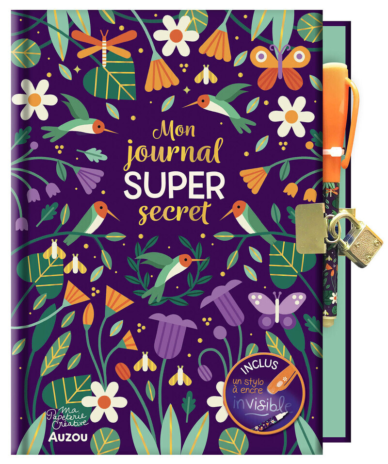 MON JOURNAL SUPER SECRET - ENCRE INVISIBLE - MA PAPETERIE CREATIVE