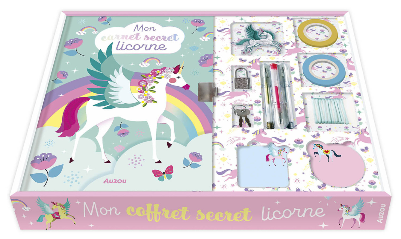 MON CARNET SECRET LICORNE - COFFRET