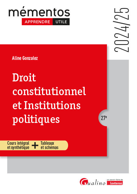 DROIT CONSTITUTIONNEL ET INSTITUTIONS POLITIQUES