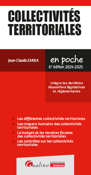 COLLECTIVITES TERRITORIALES - INTEGRE LES MESURES DE LA LOI DE FINANCES POUR 2024