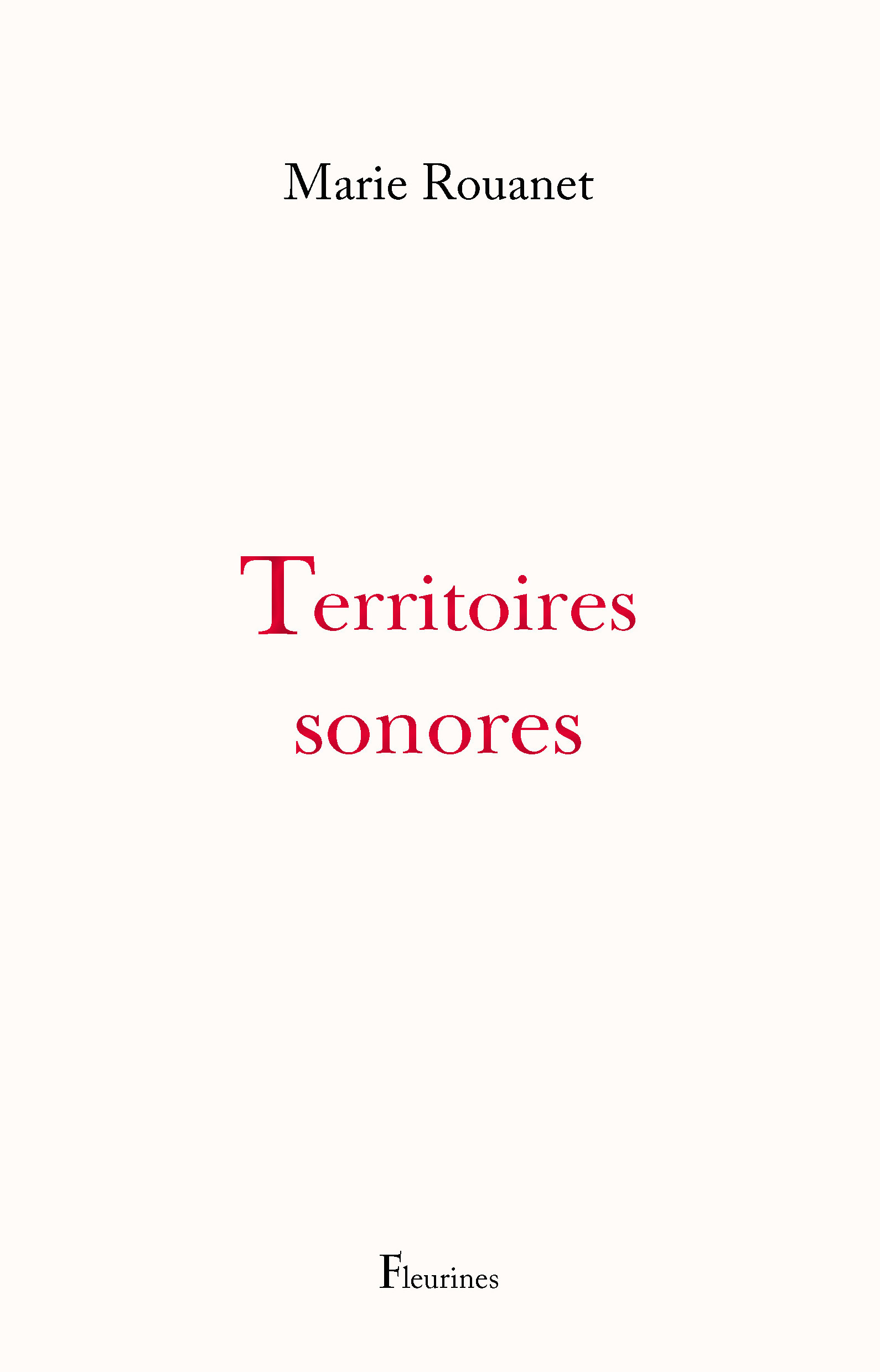 TERRITOIRES SONORES - VOIR EDITEUR DIRECTEMENT
