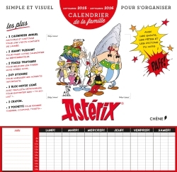CALENDRIER DE LA FAMILLE ASTERIX, SEPT 2015/SEPT 2016