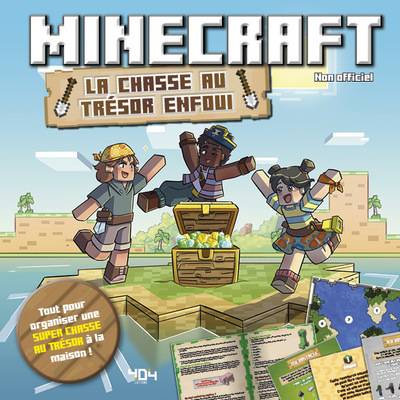 MINECRAFT - LA CHASSE AU TRESOR ENFOUI - POCHETTE