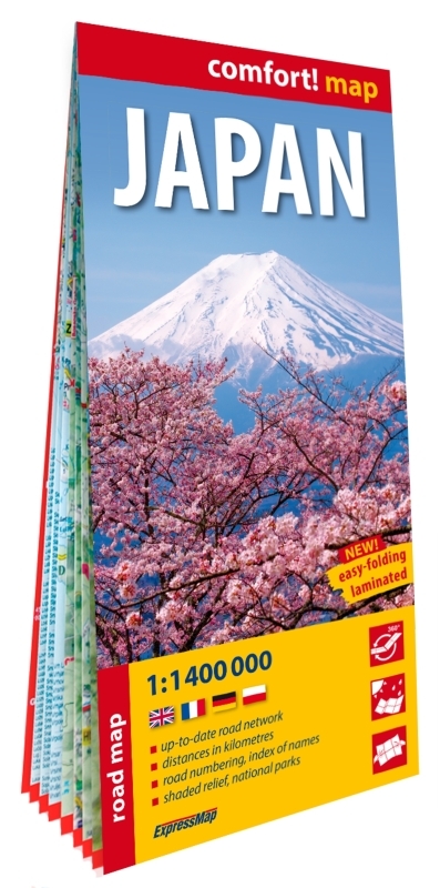 JAPON 1/1.400.000 (CARTE GRAND FORMAT LAMINEE). JAPAN