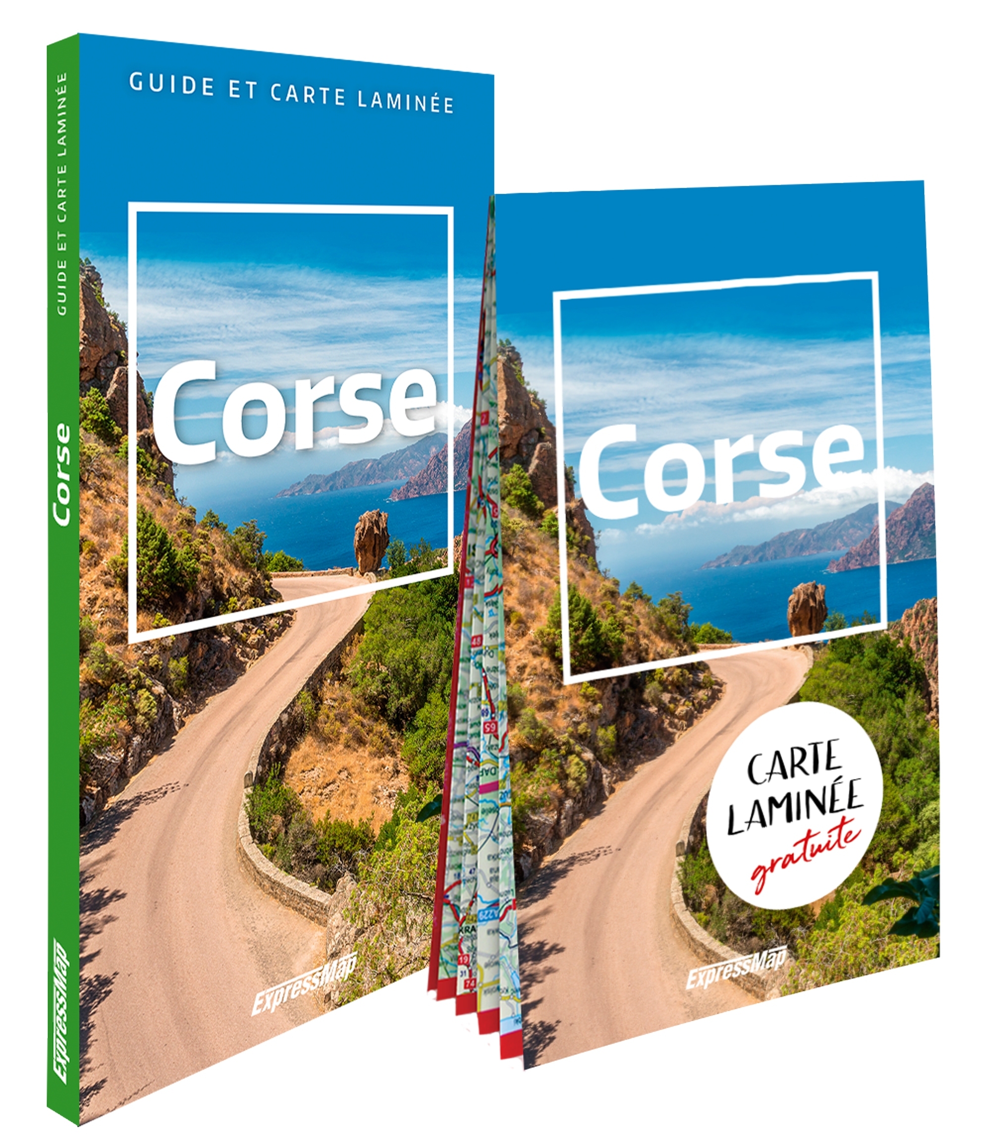 CORSE (GUIDE ET CARTE LAMINEE)