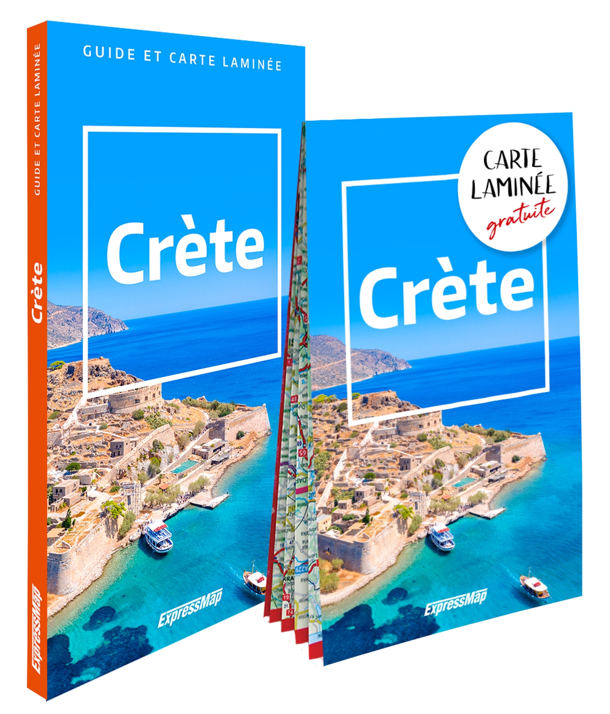 CRETE (GUIDE ET CARTE LAMINEE)