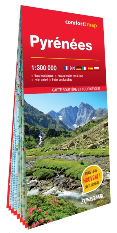 PYRENEES 1/300.000 (CARTE GRAND FORMAT LAMINEE)