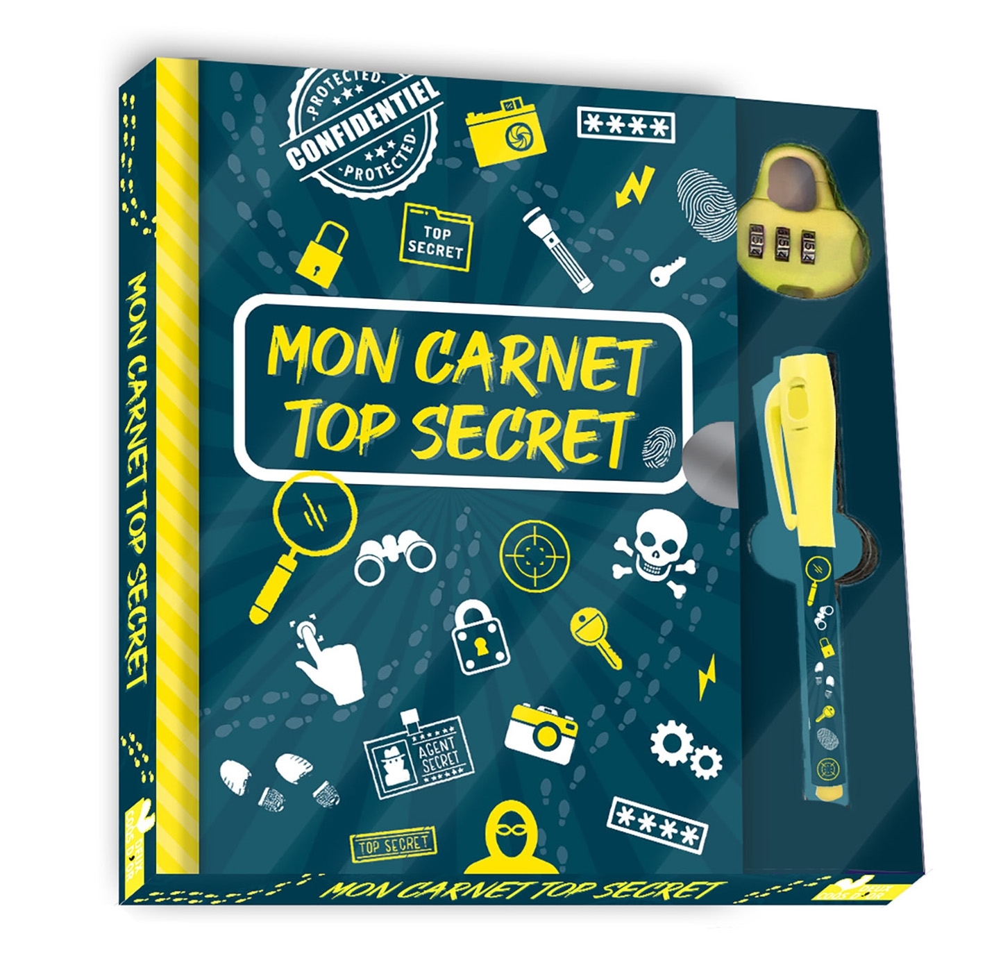 MON CARNET TOP SECRET - COFFRET AVEC STYLO MAGIQUE