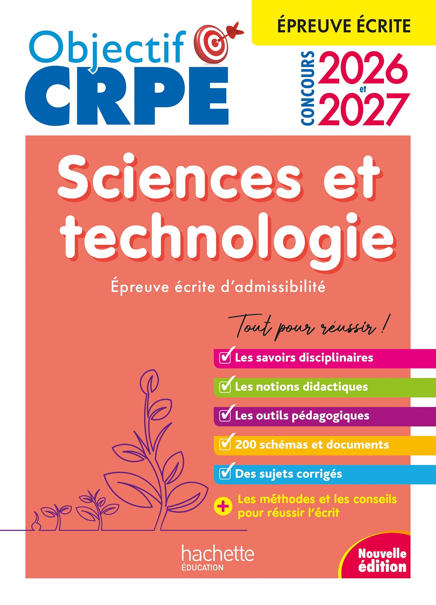 OBJECTIF CRPE 2026-2027 SCIENCES ET TECHNOLOGIE - EPREUVE ECRITE D´ADMISSIBILITE M2/L3