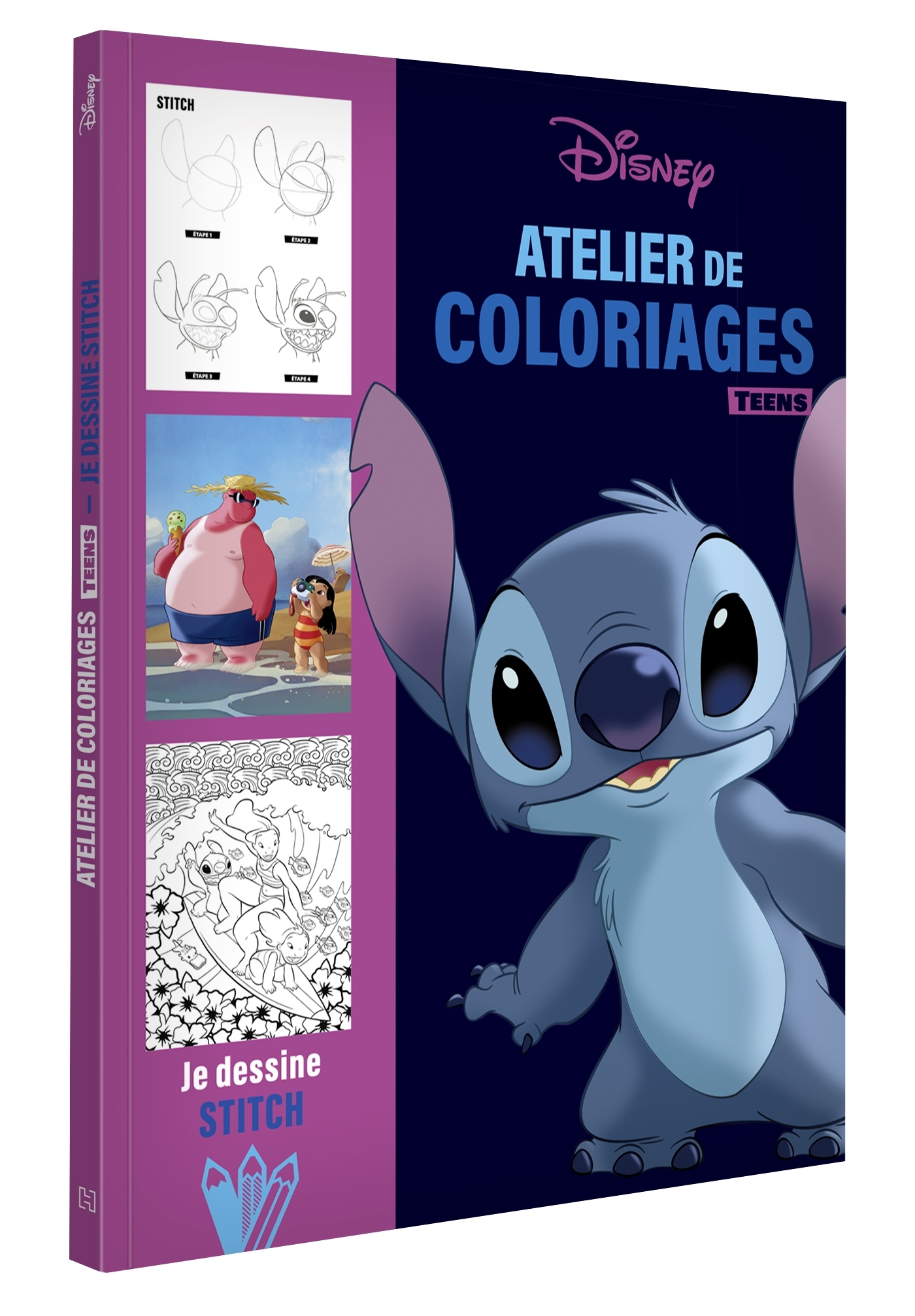 DISNEY TEENS - ATELIER DE COLORIAGES - JE DESSINE STITCH
