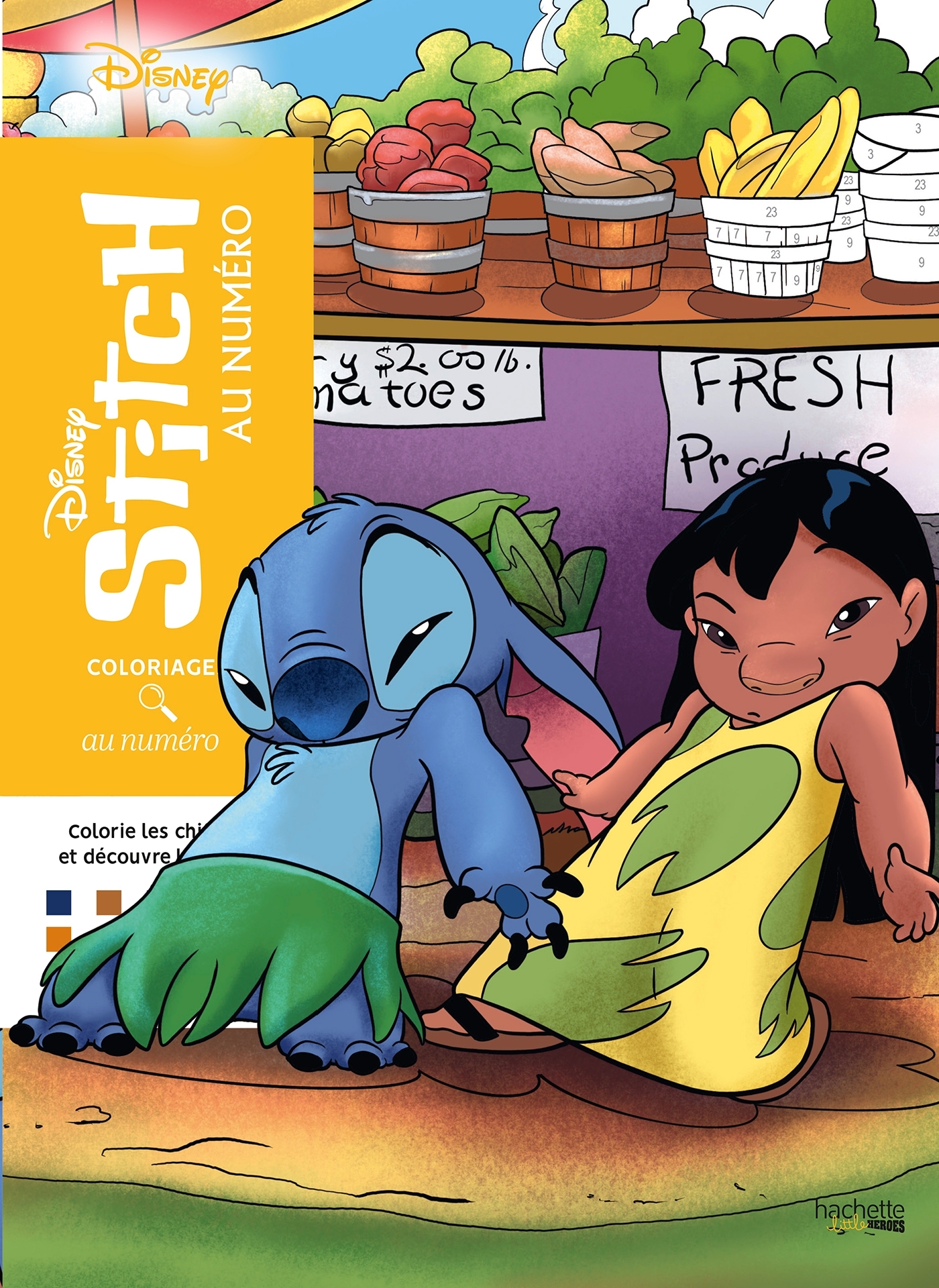 COLORIAGES AU NUMERO - STITCH - COLORIE LES CHIFFRES ET DECOUVRE L´IMAGE