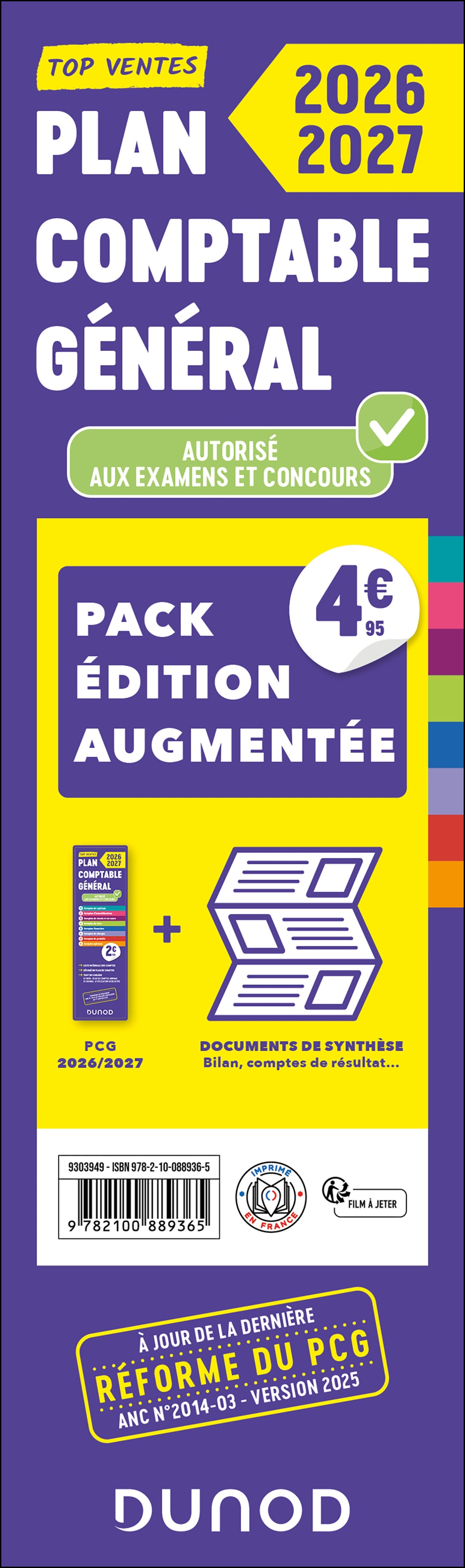 PLAN COMPTABLE GENERAL - PACK EDITION AUGMENTEE : PCG 2026-2027 + DOCS DE SYNTHESE