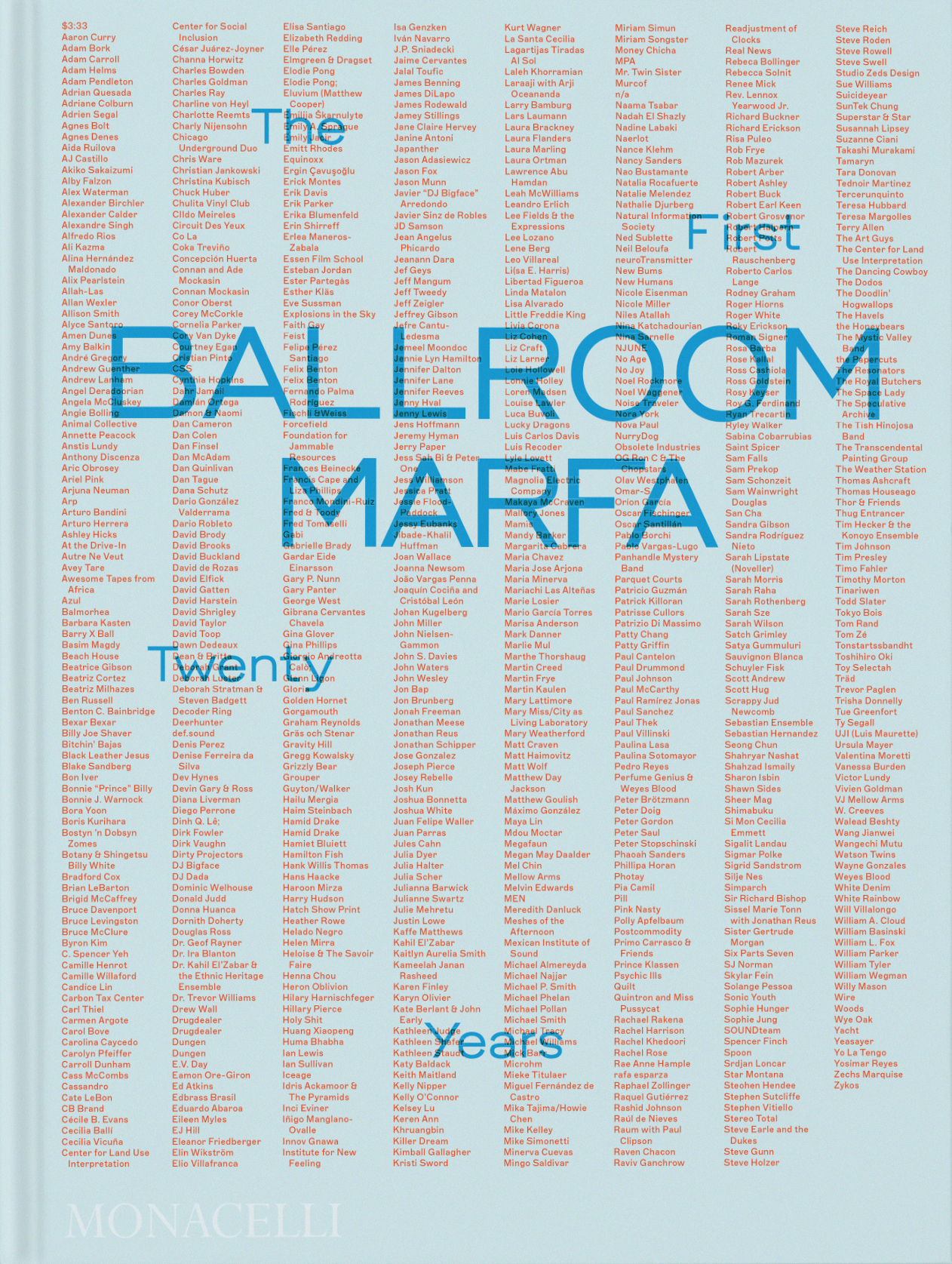 BALLROOM MARFA - THE FIRST TWENTY YEARS - ILLUSTRATIONS, COULEUR