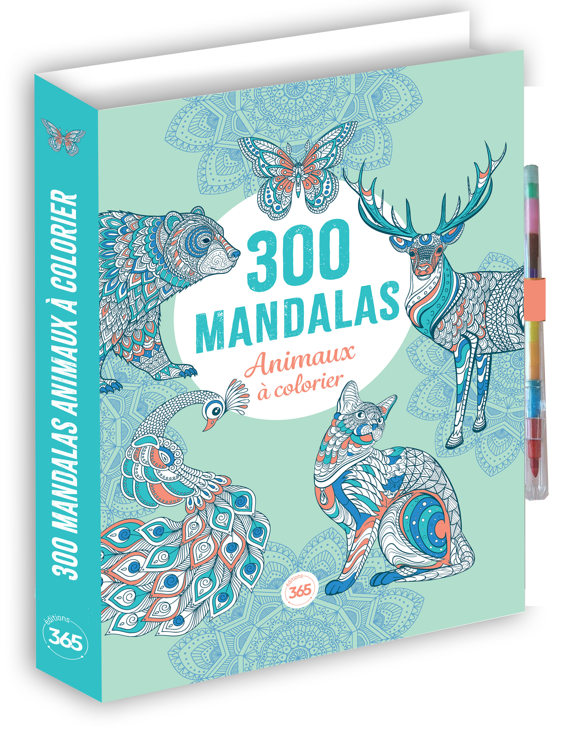 300 MANDALAS - ANIMAUX A COLORIER