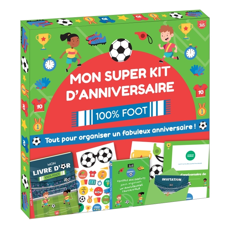 MON SUPER KIT D´ANNIVERSAIRE 100% FOOT - TOUT POUR ORGANISER UN FABULEUX ANNIVERSAIRE !