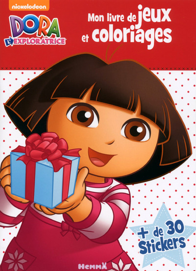 DORA L´EXPLORATRICE MON LIVRE DE JEUX ET COLORIAGES + STICKERS