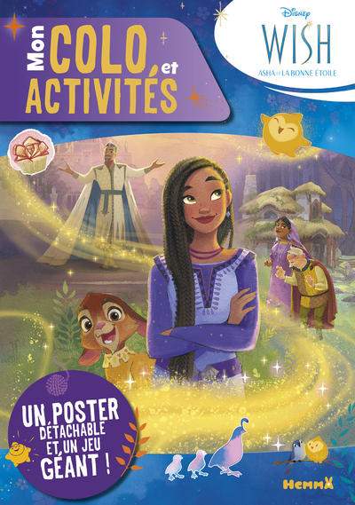 DISNEY WISH - MON COLO ET ACTIVITES + POSTER - UN POSTER DETACHABLE ET UN JEU GEANT !