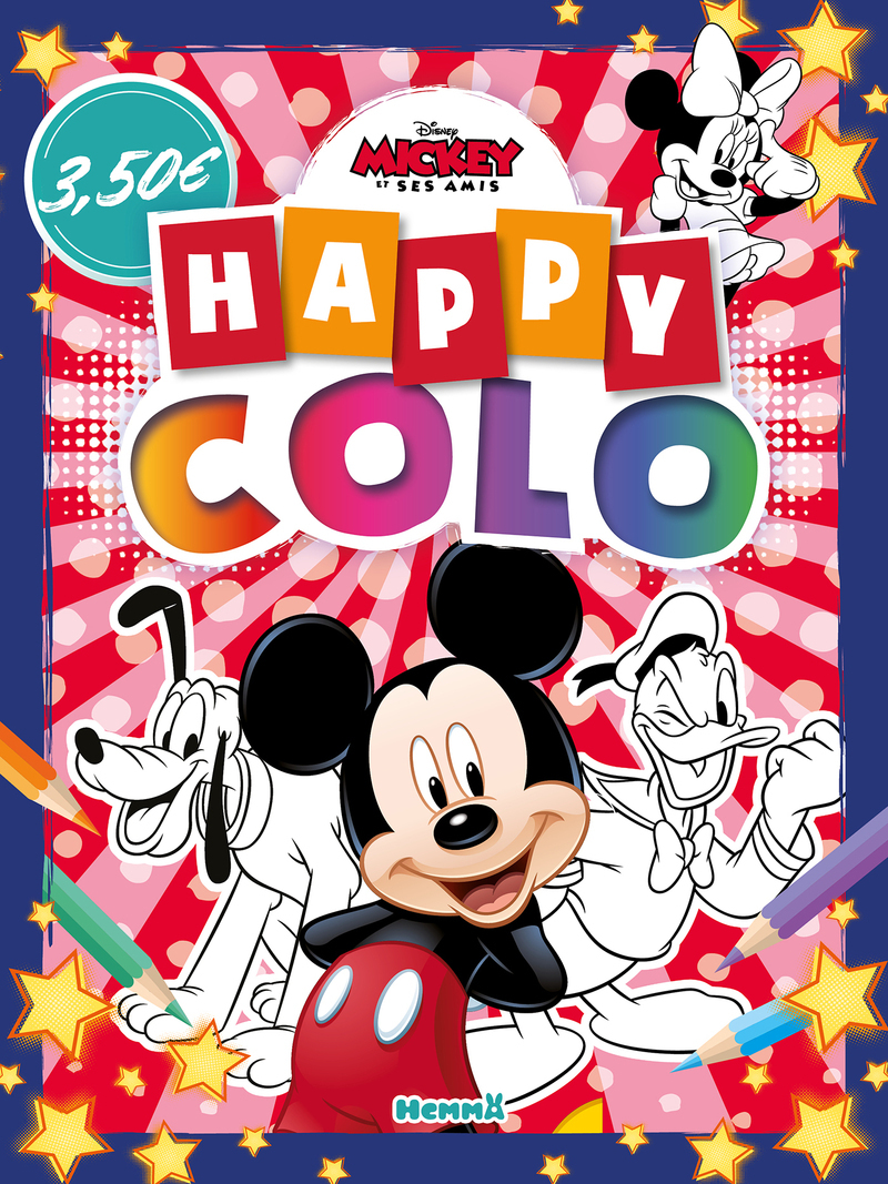 DISNEY MICKEY ET SES AMIS - HAPPY COLO (MICKEY, PLUTO ET DONALD)
