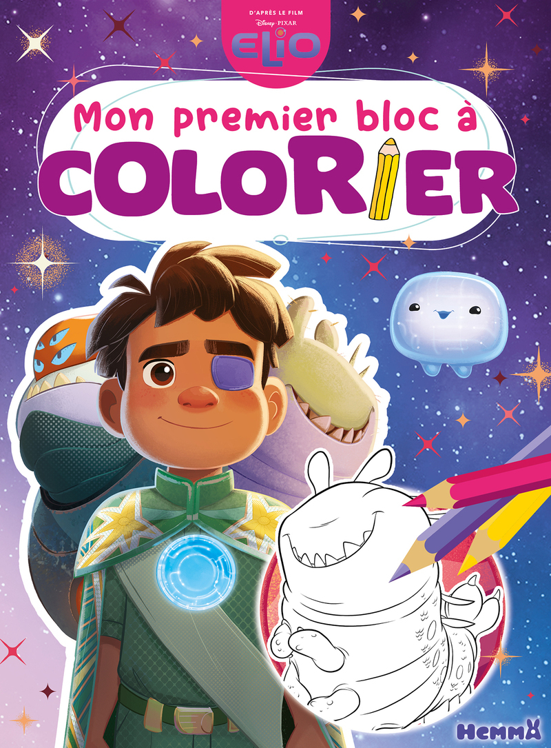 DISNEY PIXAR ELIO - MON PREMIER BLOC A COLORIER