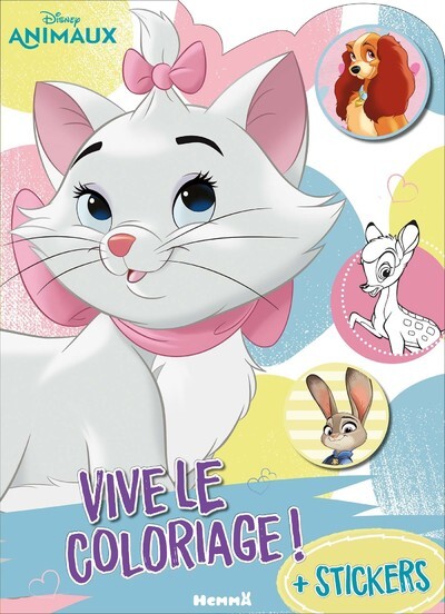DISNEY ANIMAUX - VIVE LE COLORIAGE ! (MARIE POINTS COLORES)