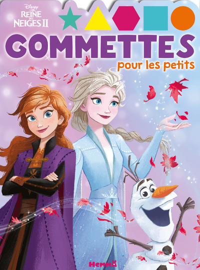 DISNEY LA REINE DES NEIGES 2 - GOMMETTES POUR LES PETITS (LES SOEURS ET OLAF)