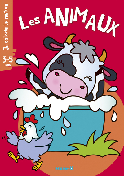 JE COLORIE LA NATURE (3-5 ANS) LES ANIMAUX (VACHE)