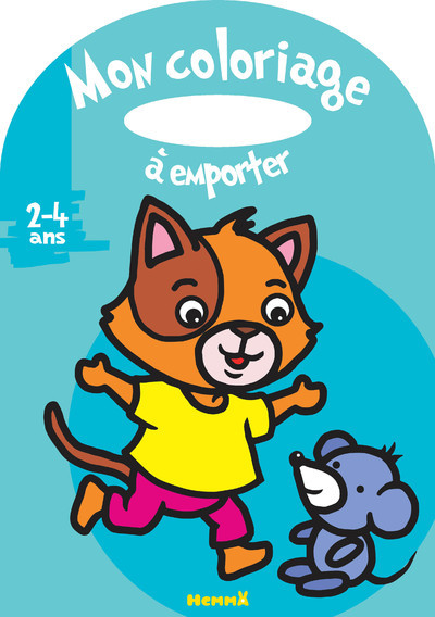 MON COLORIAGE A EMPORTER (2-4 ANS) (CHAT ET SOURIS)