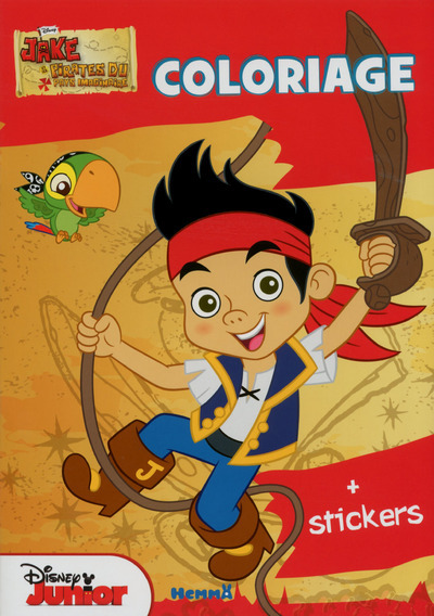 JAKE ET LES PIRATES DU PAYS IMAGINAIRE COLORIAGE + STICKERS