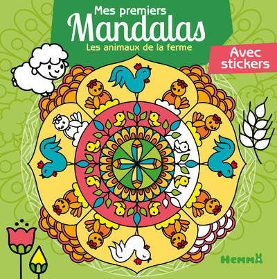 MES PREMIERS MANDALAS - LES ANIMAUX DE LA FERME - AVEC STICKERS