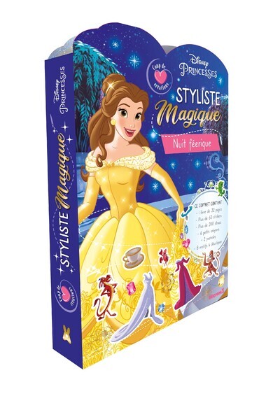 DISNEY PRINCESSES - STYLISTE MAGIQUE - NUIT FEERIQUE - COUP DE COEUR CREATIONS - CE COFFRET CONTIENT