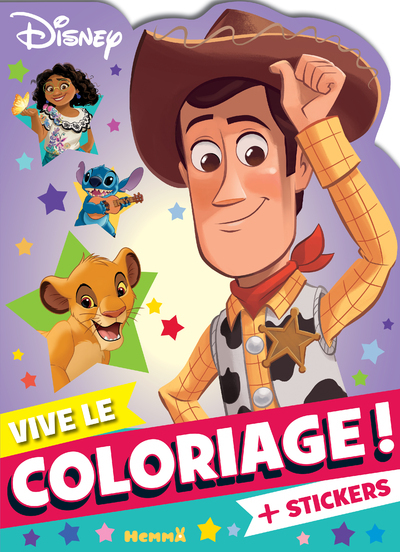 DISNEY - VIVE LE COLORIAGE ! (WOODY) - + STICKERS