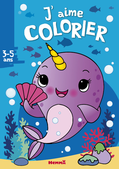J´AIME COLORIER (3-5 ANS) LICORNE DES MERS