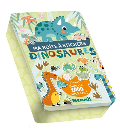 MA BOITE A STICKERS - DINOSAURES - AVEC PLUS DE 1000 STIKERS !