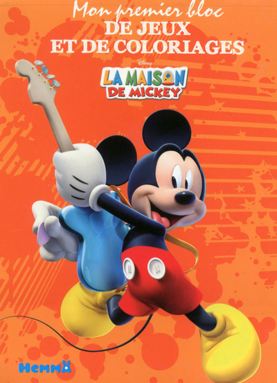 MAISON DE MICKEY MON PREMIER BLOC DE JEUX ET COLORIAGES