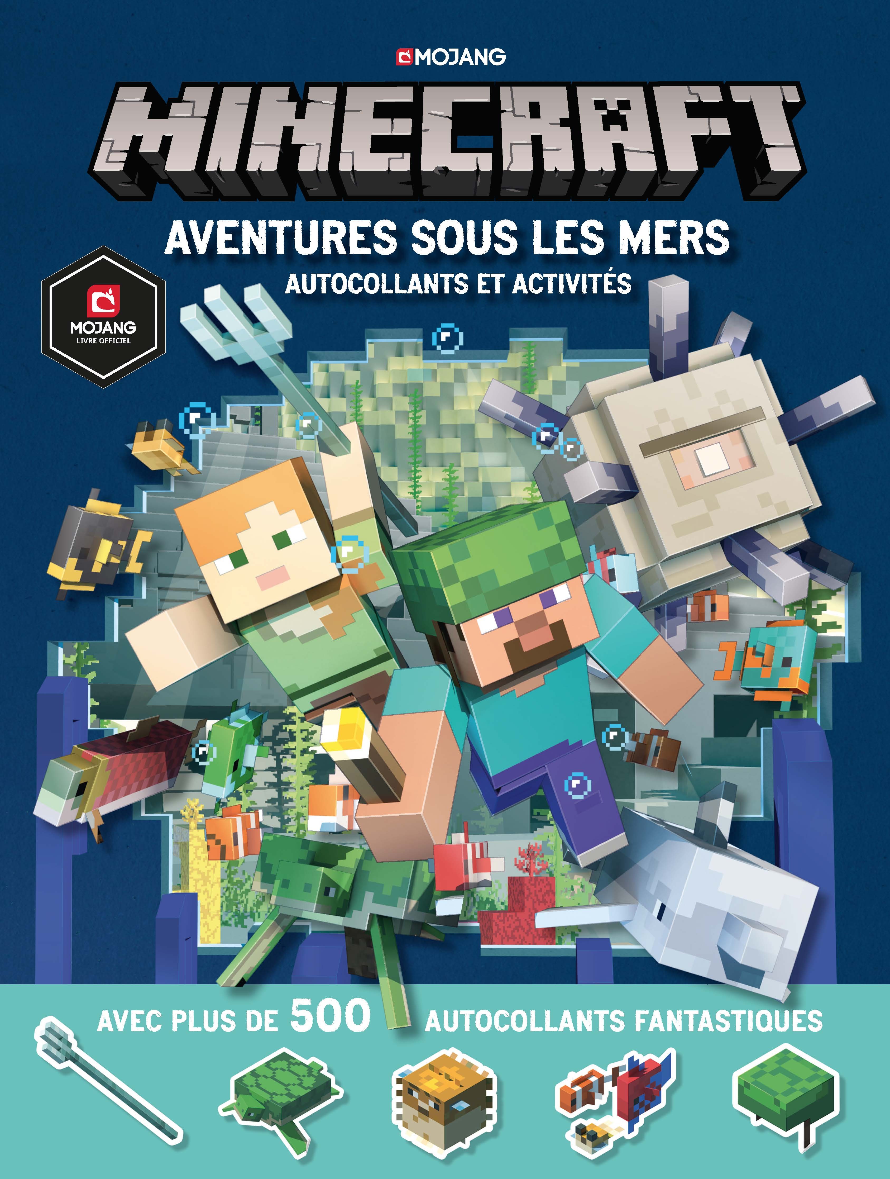 MINECRAFT : AVENTURES SOUS LES MERS - AUTOCOLLANTS ET ACTIVITES