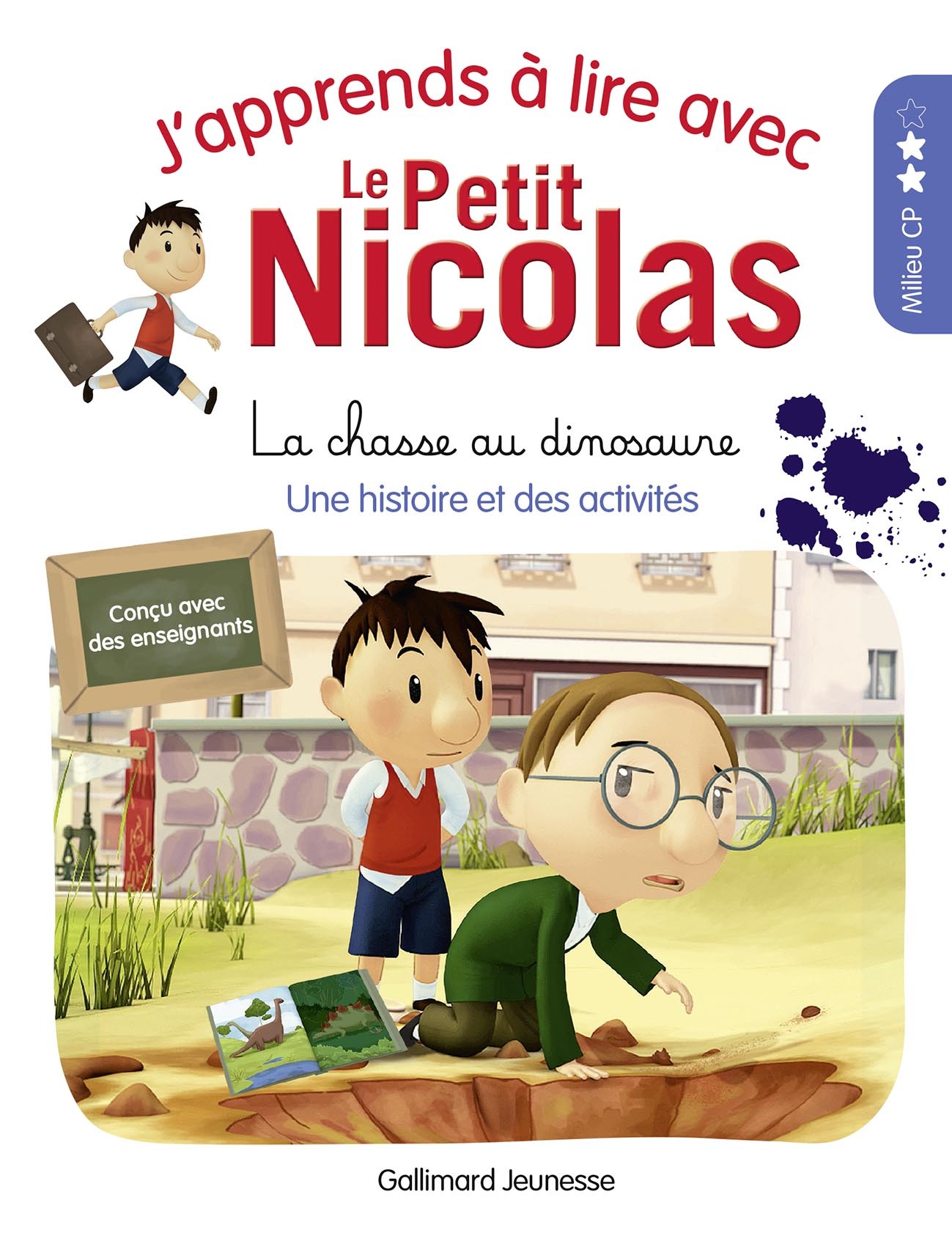 J´APPRENDS A LIRE AVEC LE PETIT NICOLAS - T16 - LA CHASSE AU DINOSAURE
