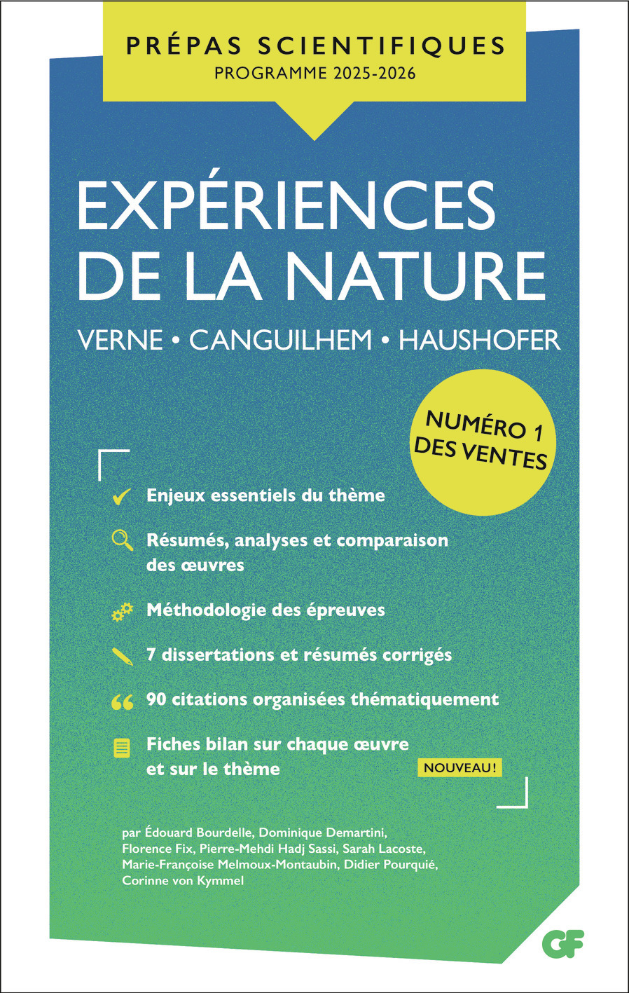 EXPERIENCES DE LA NATURE - MANUEL PREPAS 2025