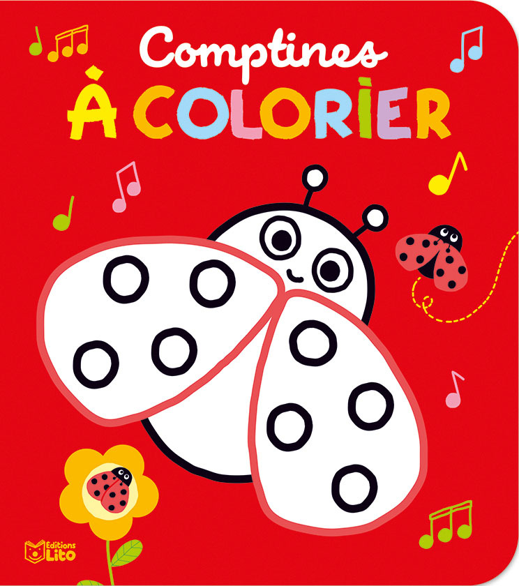 COMPTINES A COLORIER - COCCINELLE