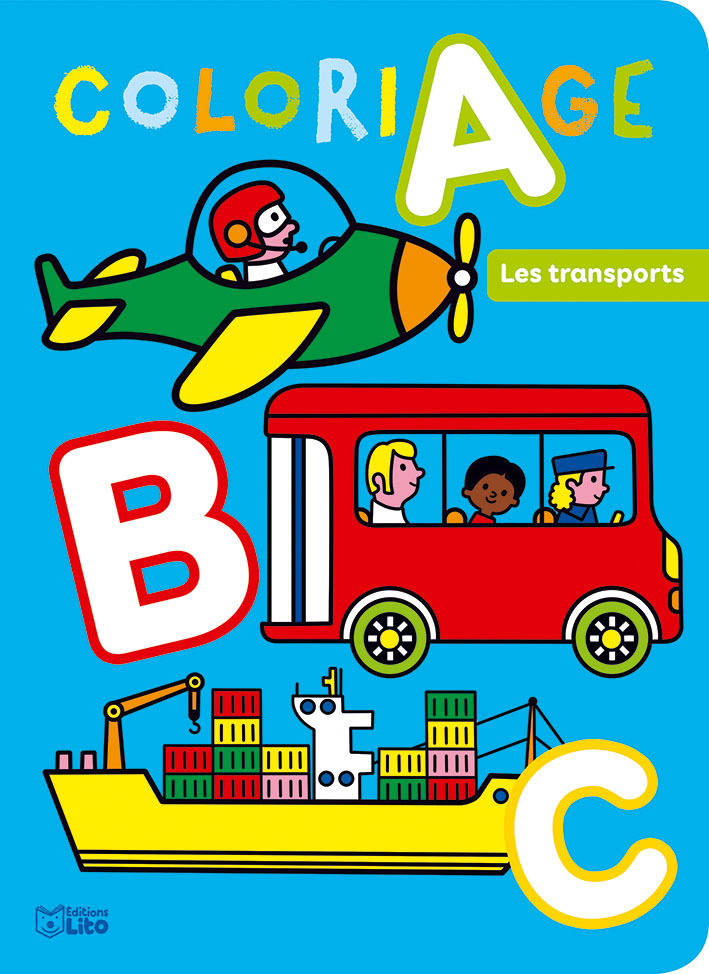 ABC A COLORIER DES TRANSPORTS