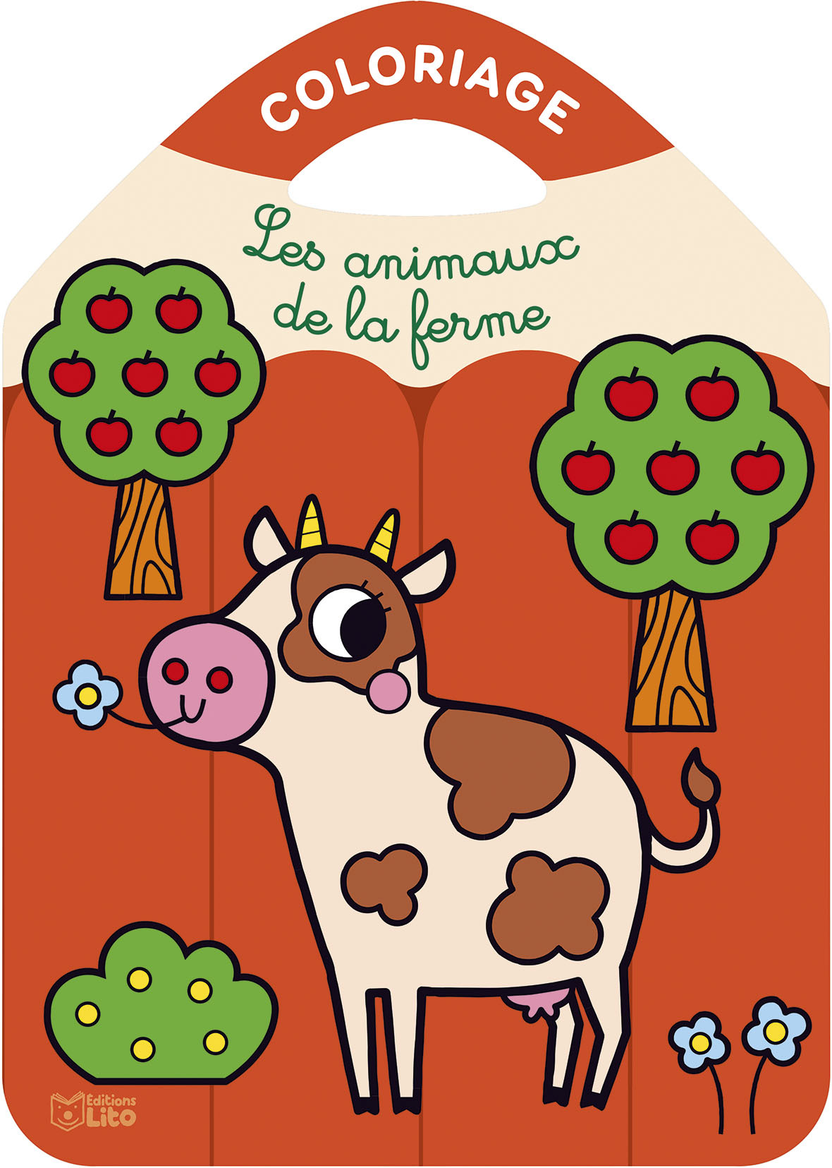 COLORIAGE CRAYONS COULEURS - ANIMAUX DE LA FERME