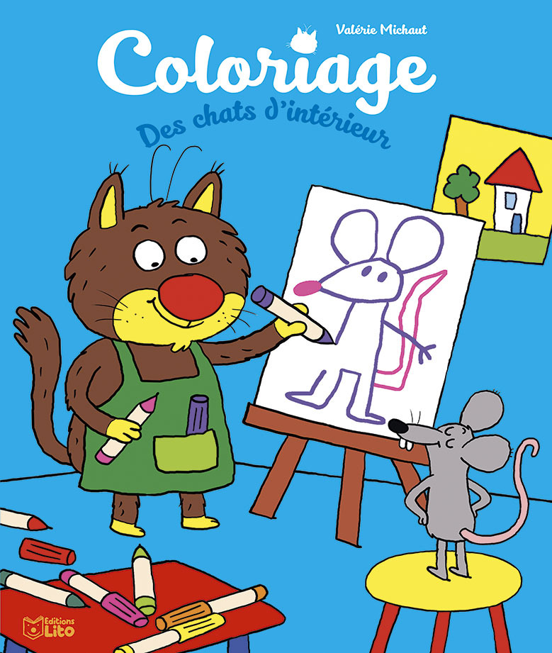 COLORIAGE DES CHATS D´ INTERIEUR