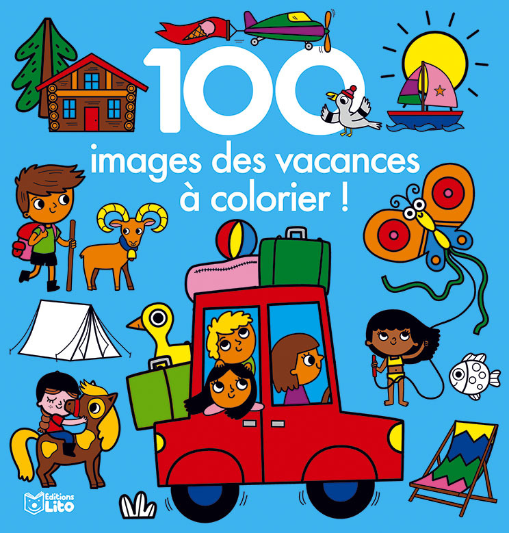 100 IMAGES DES VACANCES A COLORIER