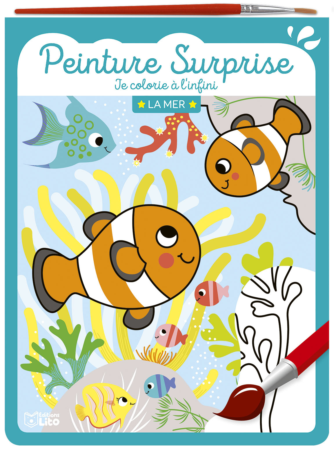 PEINTURE SURPRISE - JE COLORIE A L´INFINI - LA MER
