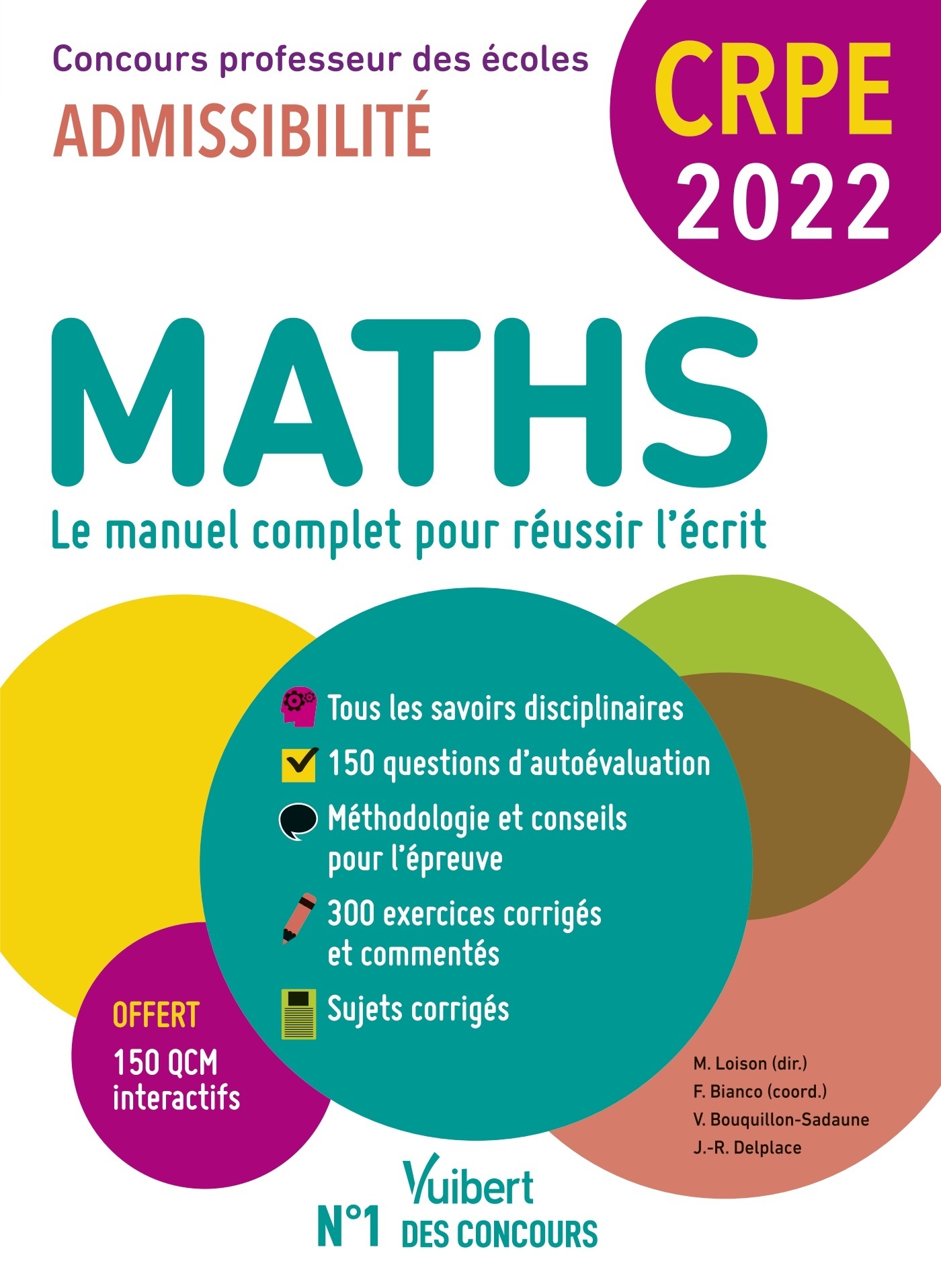 CRPE - CONCOURS PROFESSEUR DES ECOLES - MATHS - ECRIT 2022 - NOUVEAU CONCOU