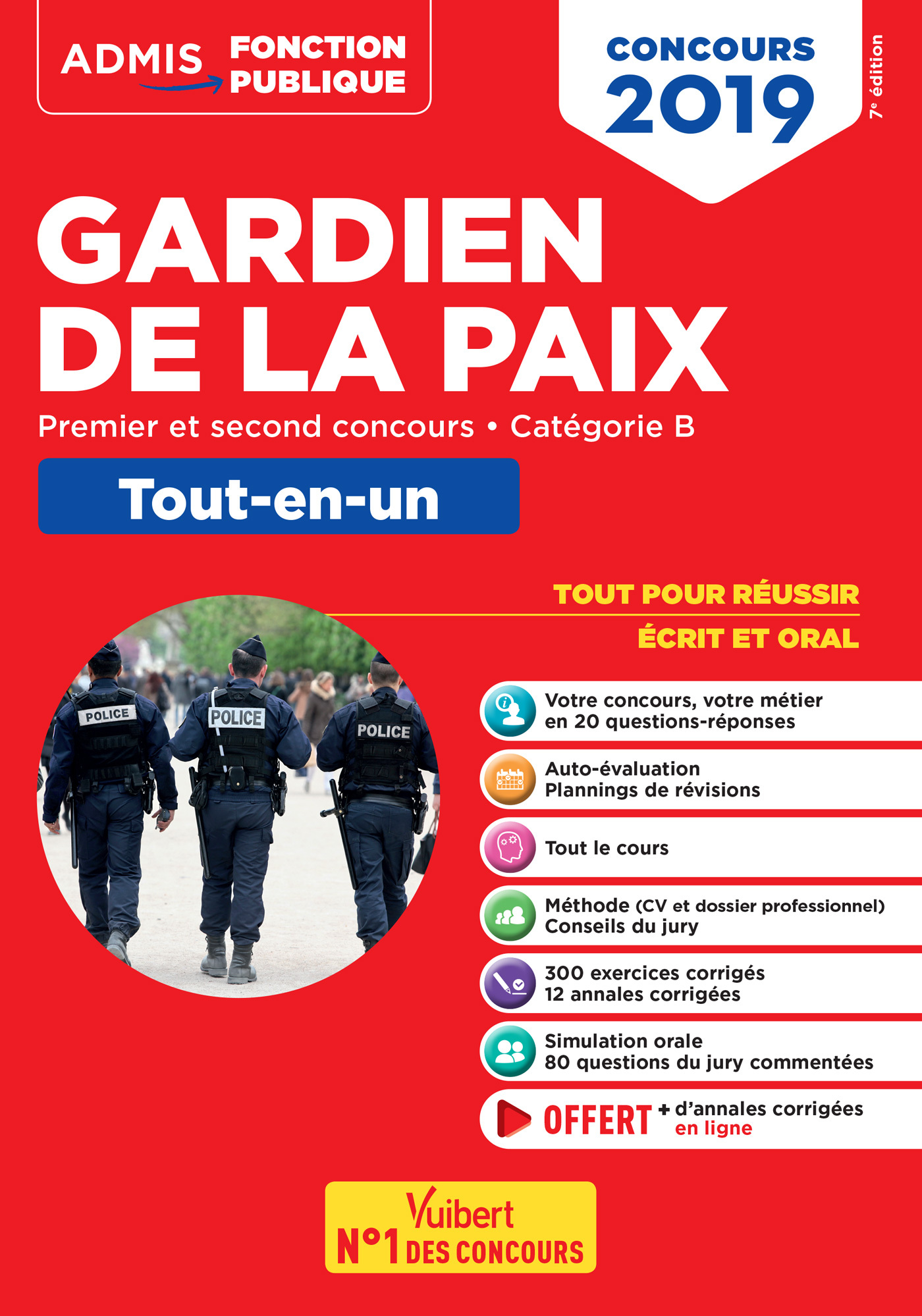 CONCOURS 2019 GARDIEN DE LA PAIX CATEGORIE B ADMIS TOUT-EN-UN