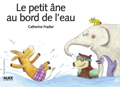 PETIT ANE AU BORD DE L'EAU