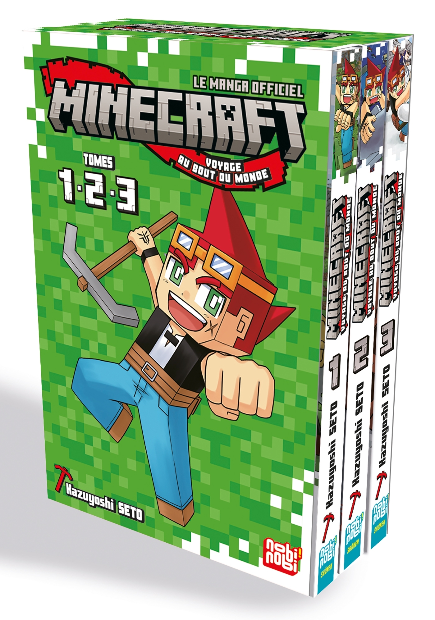MINECRAFT, LE MANGA OFFICIEL - VOYAGE AU BOUT DU MONDE - COFFRET STARTER - COFFRET MINECRAFT T01-0