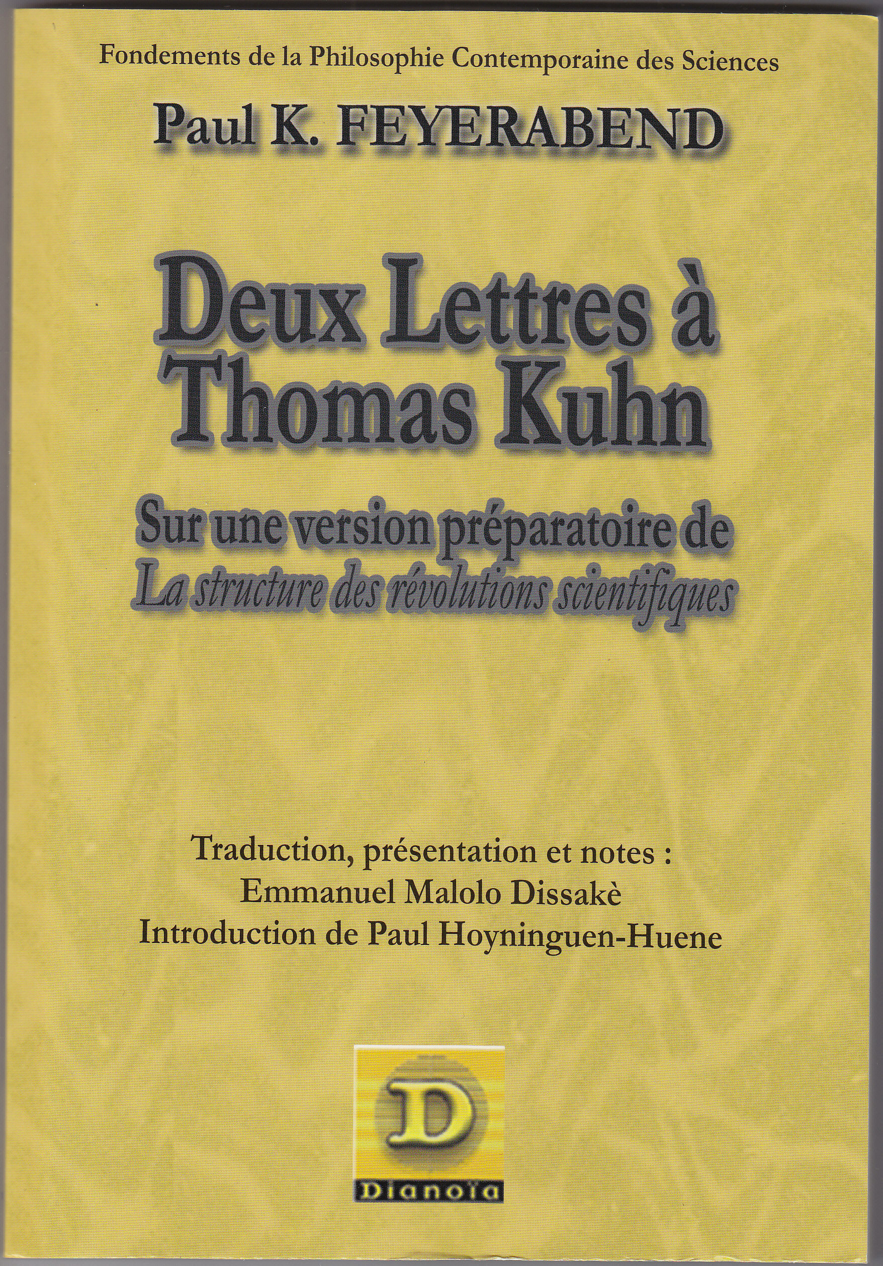 DEUX LETTRES A THOMAS KUHN SUR 1 VERSION PREPARATOIRE DE LA STRUCTURE DES R
